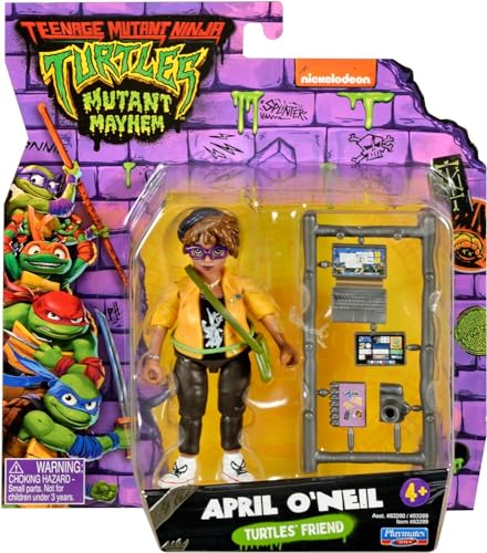 Teenage Mutant Ninja Turtles 83299 O'Neil Mutant Mayhem 4,25 Zoll April O'Neil Actionfigur Jungen von 4 bis 7 Jahren und TMNT-Fans von TEENAGE MUTANT NINJA