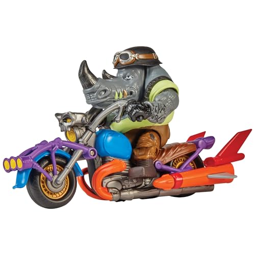 Teenage Mutant Ninja Turtles 83447 Mutant Mayhem Chopper Cycle mit exklusiver Rocksteady Figur Jungen von 4 bis 7 Jahren und TMNT-Fans von Teenage Mutant Ninja Turtles