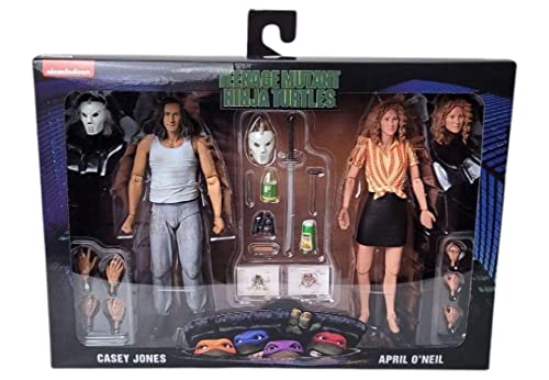 Teenage Mutant Ninja Turtles TMNT 1990 Movie Collectible Figures (Casey Jones und April O'Neil) (2 Stück) von TEENAGE MUTANT NINJA