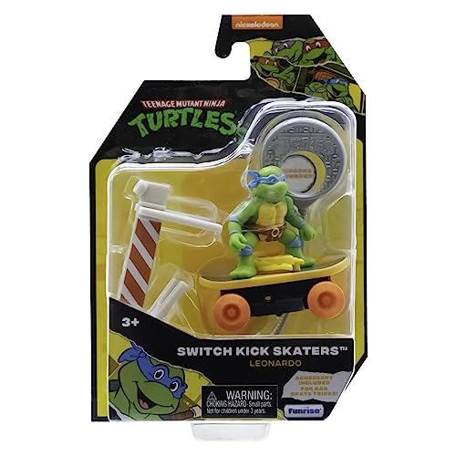 Teenage Mutant Ninja Turtles TMNT Leonardo Mutant Mayhem Switch Kick Skater, Blau, Spielzeug und Geschenke für Kinder ab 3 Jahren von Teenage Mutant Ninja Turtles