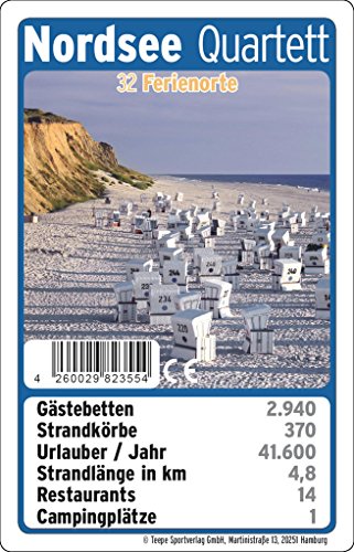 Teepe 23554 Kartenspiel Nordsee Quartett, Keine Angabe von Teepe Verlag