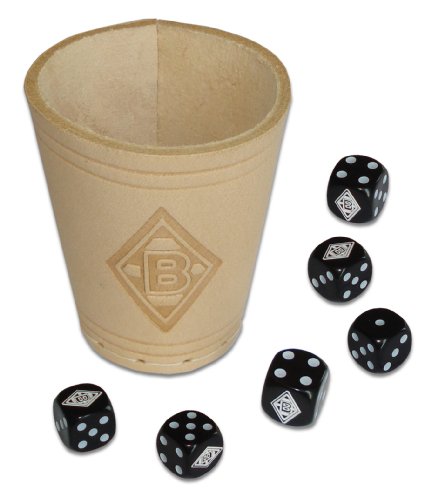 Teepe 29266 - Borussia Mönchengladbach Würfelbecher und 6 Würfel Teepe 29266 - Borussia Mönchengladbach Würfelbecher und 6 Würfel von Teepe