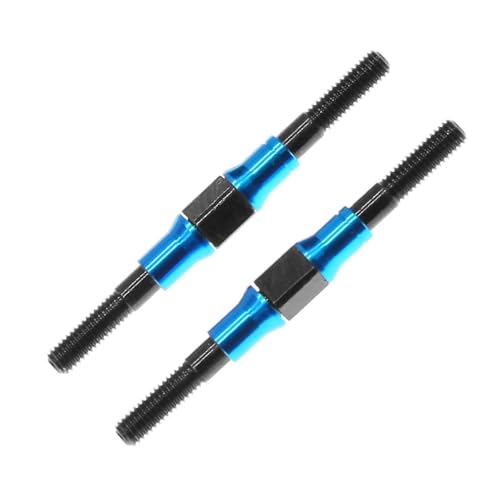 2 x Metall-Spannschloss-Schaft-Verbindungsstange für ferngesteuerte Autos, 0,3 cm x 4,2 cm Schubstange, Ersatzteile von Teesea