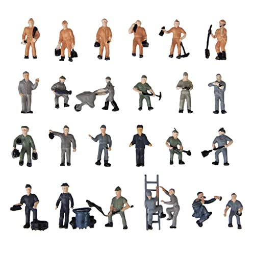 25pcs Unlackierte Menschen Figuren für Miniatur-Szenen, Modelleisenbahnen HO Maßstab 1:25 25pcs Unlackierte Menschen Figuren für Miniatur-Szenen, Modelleisenbahnen HO Maßstab 1:25 von Teesea