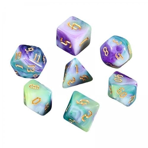 Acryl-Würfel-Set, D4, D8, D10, D12, D20, mehrseitig, polyedrisch, für Tischspiele, 4 Stück Acryl-Würfel-Set, D4, D8, D10, D12, D20, mehrseitig, polyedrisch, für Tischspiele, 4 Stück von Teesea