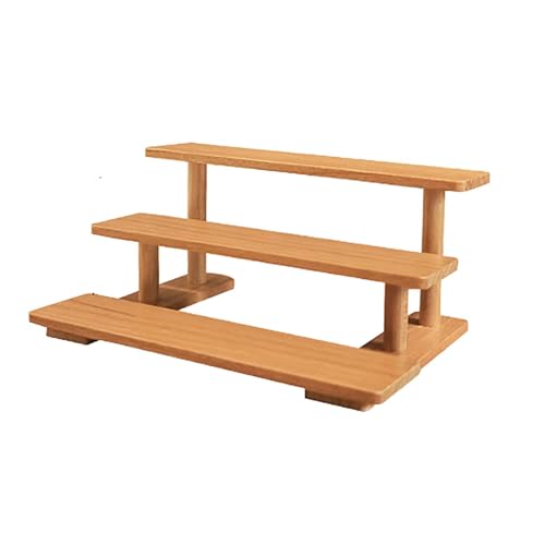 Miniatur-Blumenständer im Maßstab 1:6, 1:12, Puppenhaus-Dekoration, Holz, Mini-Garten-Blumentopfregal, S-Holzfarbe Miniatur-Blumenständer im Maßstab 1:6, 1:12, Puppenhaus-Dekoration, Holz, Mini-Garten-Blumentopfregal, S-Holzfarbe von Teesea