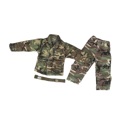 Teesea 1/6 Maßstab männliche Uniform Komplettes Set mit Uhr, Miniatur-Kleidung Outfit für 12-Zoll-Actionfiguren von Teesea