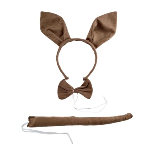 Teesea Hasenohren Stirnband Schwanz Fliege Set für Erwachsene Ostern Kostüm Zubehör Cosplay Party Dekor Teesea Hasenohren Stirnband Schwanz Fliege Set für Erwachsene Ostern Kostüm Zubehör Cosplay Party Dekor von Teesea