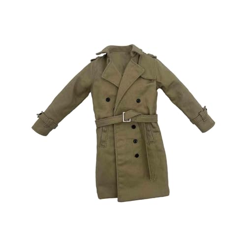 Trenchcoat für 30,5 cm Puppenmodelle - Kleidungszubehör (Khaki) von Teesea