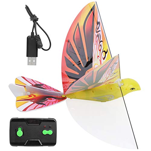 RC Flying Bird Spielzeug, hochsimulierender bionischer Fliegender Vogel RC Flying Bird 2,4 GHz Fernbedienung E‑Bird Kinder Spielzeug (Orange) von Tefola