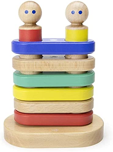 TEGU 5700653 Holzbausteine magnetisch, Stapelspiel, mehrfarbig, Holzspielzeug für Kinder ab 12 Monate von Tegu