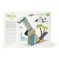 Tegu - 14 Magnetische Holzbausteine blau von Tegu