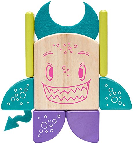 Tegu 5700605 Holzbausteine magnetisch, Sticky Monsters PIP, 8-teilig Tegu 5700605 Holzbausteine magnetisch, Sticky Monsters PIP, 8-teilig von Tegu