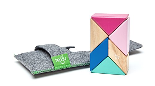 Tegu 5700614 Holzbausteine magnetisch, pink, mit praktischer Filztasche, Holzspielzeug für Kinder ab 12 Monate Tegu 5700614 Holzbausteine magnetisch, pink, mit praktischer Filztasche, Holzspielzeug für Kinder ab 12 Monate von Tegu