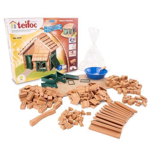 Teifoc Steinbaukasten TEI 4210 - Haus mit Ziegeldach, Miniatur Haus Bausatz, Bastelset für Kinder ab 6 Jahren, Mini Haus selber Bauen für Mädchen und Jungen, Kreativspielzeug Teifoc Steinbaukasten TEI 4210 - Haus mit Ziegeldach, Miniatur Haus Bausatz, Bastelset für Kinder ab 6 Jahren, Mini Haus selber Bauen für Mädchen und Jungen, Kreativspielzeug von Teifoc