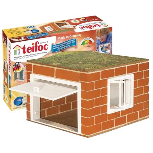 Teifoc TEI 4060 Steinbaukasten - Garage, Bauset für Kinder ab 7 Jahren von teifoc Germany