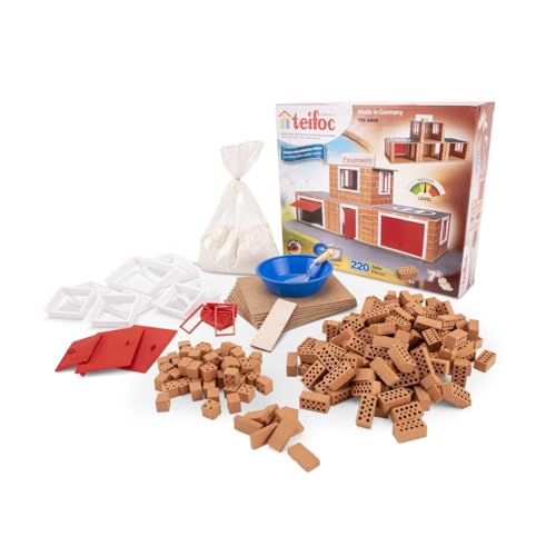 Teifoc TEI 4800 Steinbaukasten - Feuerwehr, Feuerwache für Kinder ab 6 Jahren, Bastelset Spielzeug, Kreativspielzeug für Mädchen und Jungen, Montessori Kinderspielzeug Teifoc TEI 4800 Steinbaukasten - Feuerwehr, Feuerwache für Kinder ab 6 Jahren, Bastelset Spielzeug, Kreativspielzeug für Mädchen und Jungen, Montessori Kinderspielzeug von teifoc Germany