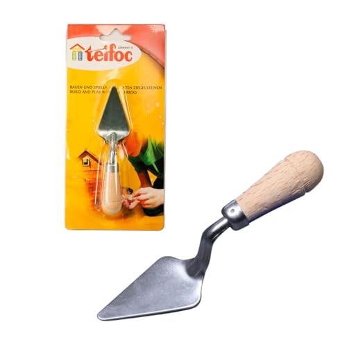 teifoc Mörtelkelle aus Holz - Mini Maurerkelle für Kinder, Konstruktionsspielzeug 996101, Kinder Werkzeug ab 3 4 5 Jahren, Miniatur Kelle zum Mauern und Bauen teifoc Mörtelkelle aus Holz - Mini Maurerkelle für Kinder, Konstruktionsspielzeug 996101, Kinder Werkzeug ab 3 4 5 Jahren, Miniatur Kelle zum Mauern und Bauen von Teifoc