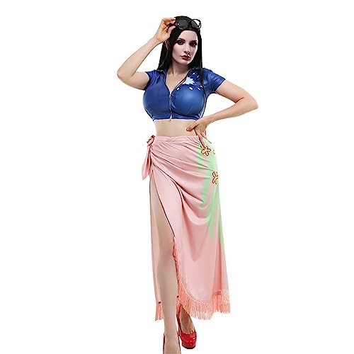 Teilwenl One Piece Anime Nico Robin Cosplay Kostüm für Frauen Nico Robin Outfit Kleid Teilwenl One Piece Anime Nico Robin Cosplay Kostüm für Frauen Nico Robin Outfit Kleid von Teilwenl