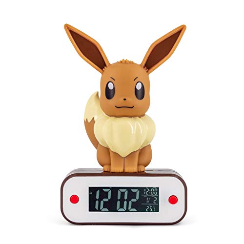 Teknofun - Pokemon Evoli Eevee Light Up Alarm Clock - Radio Wecker - 811370, 44 von TEKNOFUN