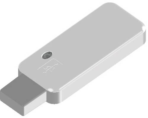 TEKO TEK-USB.30 USB-Geräte-Gehäuse 58 x 25 x 10.2 ABS, TPU Weiß, Lichtgrau 1St. von Teko