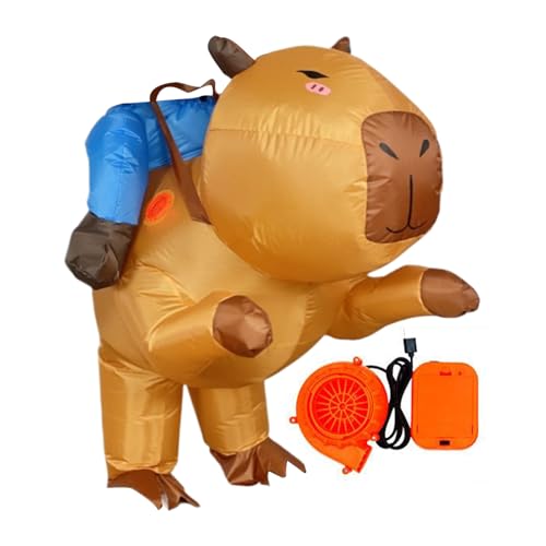 Teksome Aufblasbare Kostüme für Erwachsene | Aufblasbares Wasserschwein Halloween Kostüm - Festliches Cosplay Verkleidung für Kinder Geburtstagsparty Maskerade Umzüge Feiertage von Teksome