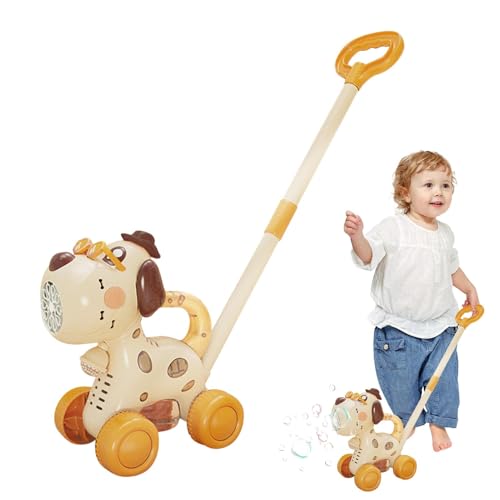 Teksome Bubble Maker, Bubble Machine für Partys | Hundeförmige Kleinkindblasengebläsermaschine,Push oder Handspielzeug für Kleinkind Mädchen Kinder Osterkorb Stuffers Stuffers von Teksome