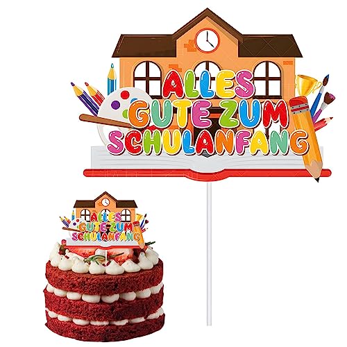Teksome Cupcake-Topper zum Schulanfang, Banner zur Eröffnungsfeier, Schulanfang, Party, Eröffnungsfeier, Dekorationen für Versammlungen, Feiern von Teksome