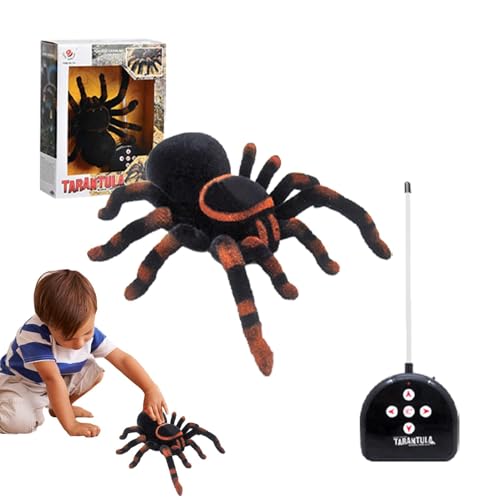 Teksome Fernbedienungsspinne für Kinder, Fernbedienungsspinne - Gruseliges Spinnenspielzeug,Elektrisches Fernbedienungsspielzeug, lustige Scherz-Streich-Requisiten, Gag-Spielzeug für Halloween Teksome Fernbedienungsspinne für Kinder, Fernbedienungsspinne - Gruseliges Spinnenspielzeug,Elektrisches Fernbedienungsspielzeug, lustige Scherz-Streich-Requisiten, Gag-Spielzeug für Halloween von Teksome