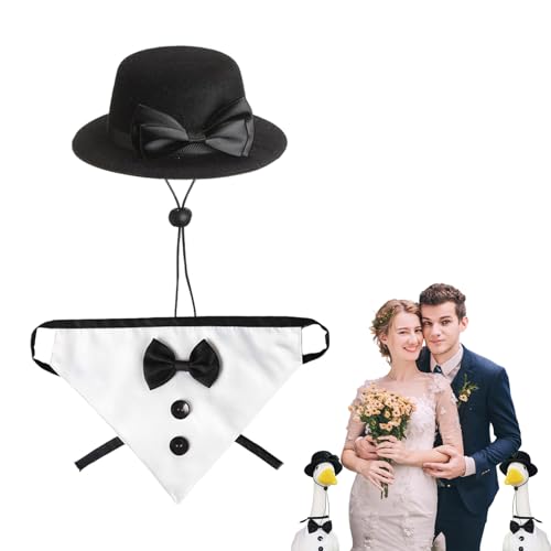 Teksome Gänse Kleidung, Gänse -Outfit | Hochzeitsgänse Kostüm - Große 23 Zoll hohe Wasservögel Figur Hüte Fliege Krawattenschal für Hausmöbel Teksome Gänse Kleidung, Gänse -Outfit | Hochzeitsgänse Kostüm - Große 23 Zoll hohe Wasservögel Figur Hüte Fliege Krawattenschal für Hausmöbel von Teksome