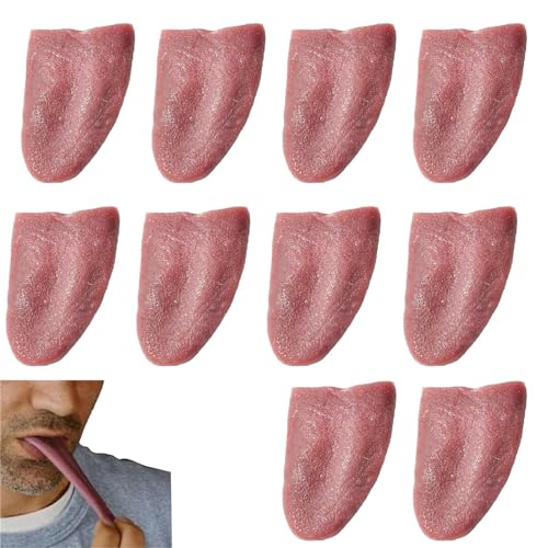 Teksome Halloween Fake Tongue | Horrible Stretchable Tongue, Holiday Horrific Magicians Props Gross Jokes Mischief Tricks for Carnival Party Comedy Stage Performance Teksome Halloween Fake Tongue | Horrible Stretchable Tongue, Holiday Horrific Magicians Props Gross Jokes Mischief Tricks for Carnival Party Comedy Stage Performance von Teksome