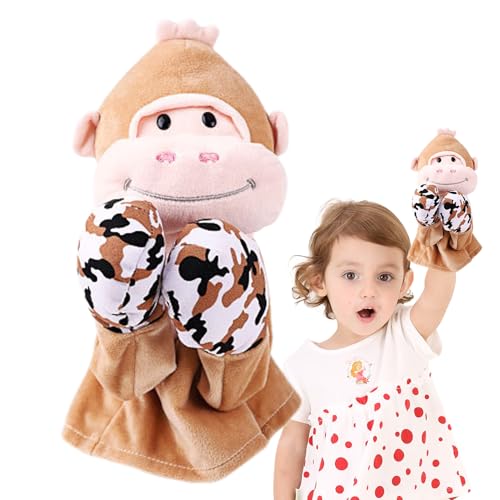 Teksome Handpuppen, Tierhandpuppen,Tierhandpuppe mit Geräuschen und Boxaktion | Toy Plush Stoffed Doll Educational für den Vorschulunterricht von Teksome