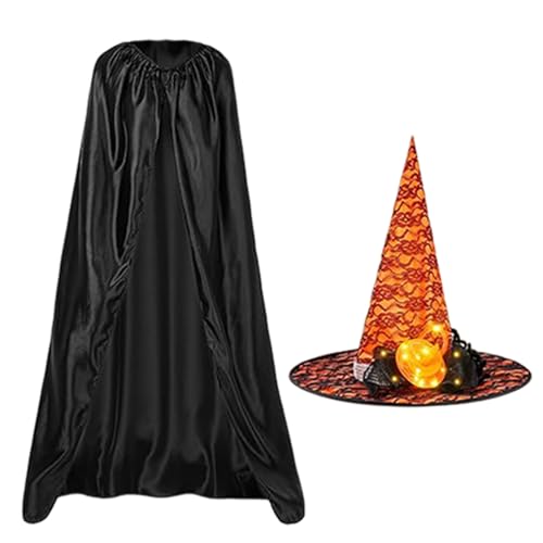 Teksome Hexenkostüm Halloween | Gruselige Cosplay Outfits Halloween,Schauriger Umhang Gothic Zubehör für Mottopartys Kindergeburtstage Karneval Teksome Hexenkostüm Halloween | Gruselige Cosplay Outfits Halloween,Schauriger Umhang Gothic Zubehör für Mottopartys Kindergeburtstage Karneval von Teksome