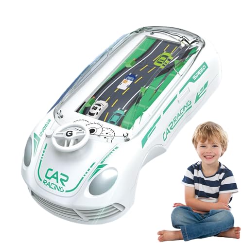 Teksome Kinder Handheld -Autospiele, Handheld -Spielekonsole für Kinder - Rennwagenspiel Hand gehalten - Interaktives Bildungsfahrzeug für Kinder für Kinder Kinder Kleinkind Teenager Mädchen Junge von Teksome