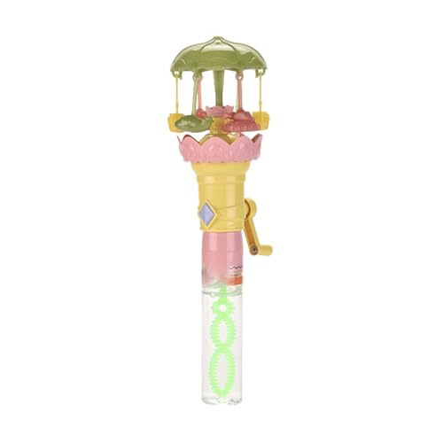 Teksome Kleinkind Seifenblasenstab | Niedliches Mit Leuchtfunktion,Tragbarer Interaktiver Bubble Maker für Kinder – Spaß bei Gartenpartys, Geburtstagen, Ostern, Weihnachten & Halloween von Teksome