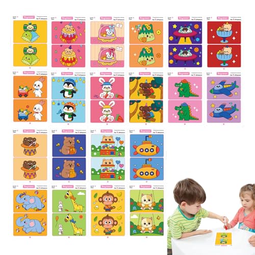 Teksome Memory Spiel,Konzentrationstraining Für Kinder - Finde Die Unterschiede Lernspielzeug Für Und Mädchen Teksome Memory Spiel,Konzentrationstraining Für Kinder - Finde Die Unterschiede Lernspielzeug Für Und Mädchen von Teksome