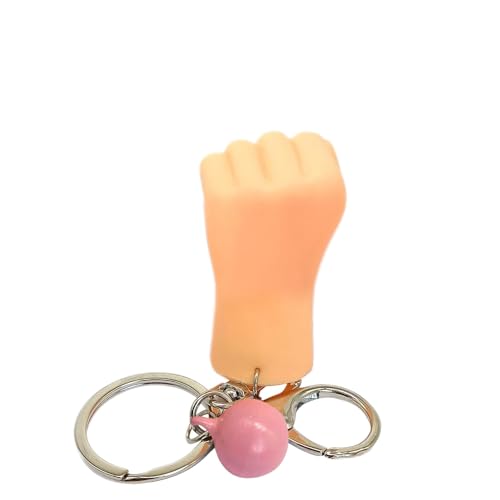 Teksome -Schlüsselanhänger mit winzigen Fingerhänden, Schlüsselanhänger mit Flacher Hand - Winzige Fingerhände - Lustiges Gag-Spielzeug, langlebiges Handspielzeug für Kinder, Jungen und von Teksome