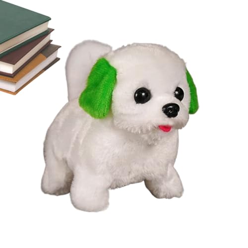 Teksome Roboterhunde für Erwachsene, realistisches Roboterpuppenspielzeug - Bellen Roboter -Wanderspielzeug - Interaktiver Begleiter Haustier Wagging Stuffed Animal für Sofa & Kinder von Teksome