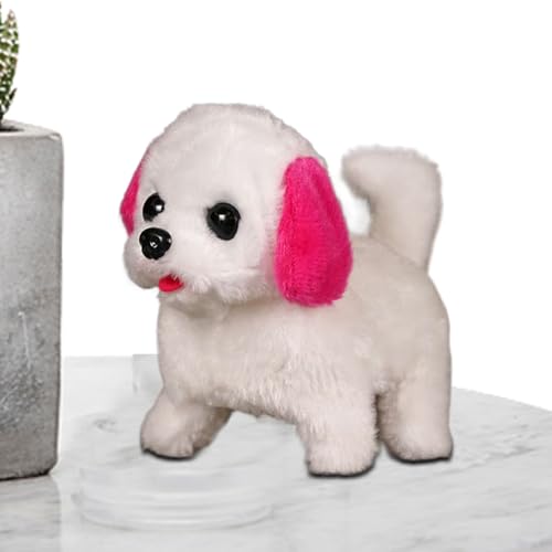 Teksome Roboterhunde für Erwachsene, realistisches Roboterpuppenspielzeug | Bellen Roboter -Wanderspielzeug - Realistisch gefüllte tierische wedelige interaktive Begleittier für die Babyparty von Teksome