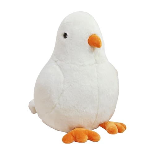 Teksome Stofftier Taube - Flauschig Weicher Vogel Plüsch - Weiches Realistisches Herzergreifendes Schmusetier Als Schlafbegleiter Für Familie Freunde Kollegen Kinder Mädchen von Teksome