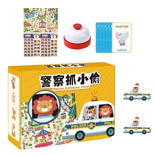 Teksome Strategiespiele Für Kinder - Lernspielzeug Diebesjagd Brettspiel Motorik Training,Lernspielzeug Zweispieler Vorschule Entwicklungstraining Für Kinder Erwachsene von Teksome