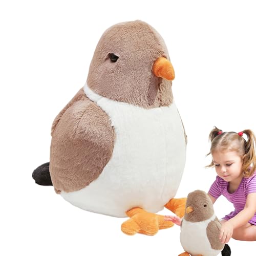 Teksome Tauben Stofftier,Flauschig Weicher Vogel Plüsch | Weiches Realistisches Herzergreifendes Schmusetier Als Schlafbegleiter Für Familie Freunde Kollegen Kinder Mädchen von Teksome