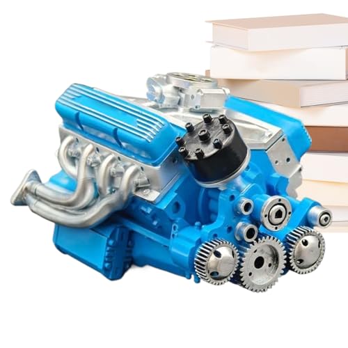 Teksome V8 Motoren Modell Bausatz | Auto Motor Modellbau Spielzeug Für Technik Begeisterte | Dekoratives Realistisches STEM Spielzeug Für Technisches Lernen Erwachsene Sammlung von Teksome