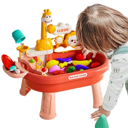 Teksome Wasserspiel Tisch Für Kleinkinder - Outdoor Wassertisch für Kleinkinder,Mit Spielküche Rollenspiel-Zubehör und Angelspiel für Kindergarten Park Kinderbetreuung Innenbereich Terrasse Teksome Wasserspiel Tisch Für Kleinkinder - Outdoor Wassertisch für Kleinkinder,Mit Spielküche Rollenspiel-Zubehör und Angelspiel für Kindergarten Park Kinderbetreuung Innenbereich Terrasse von Teksome
