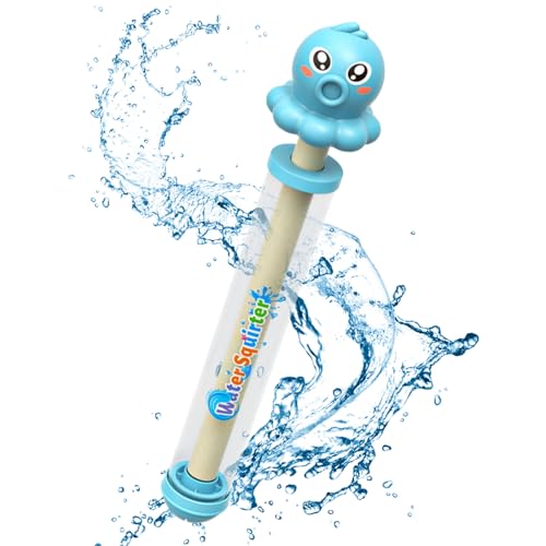 Teksome Wasserspritze Für Kleinkinder - Wasserpistole Mit Effekten Für Wasserschlachten,Cartoon Cooler Sommer Spaß Garten Pool Freizeit Aktivitäten Spritzspielzeug Für Groß Und Klein von Teksome