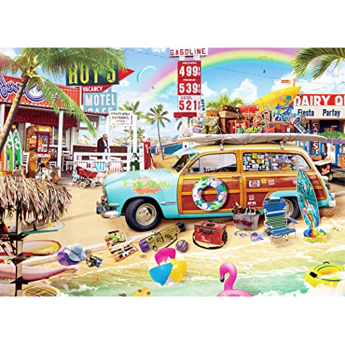 Tektalk 500-teiliges Puzzle für Erwachsene - Reise-Thema, 500 Teile, 52 x 38 cm, Karton, Jigsaw, Mittelstufe, Unisex, Mehrere Farben, Plastikfrei, PVC-frei, Latexfrei, Altersfreigabe ab 16 Jahren von Tektalk