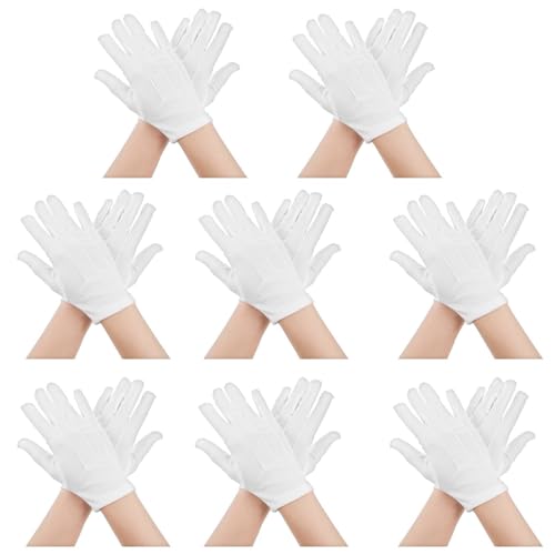 Telooco 8 Paar Kinder Partyhandschuhe Weiß Kinder Handschuhe Cosplay Kostüm Kinderhandschuhe Handgelenk Lang Formelle Uniform Party Handschuhe Polyester Kostümhandschuhe für Mädchen Jungen Telooco 8 Paar Kinder Partyhandschuhe Weiß Kinder Handschuhe Cosplay Kostüm Kinderhandschuhe Handgelenk Lang Formelle Uniform Party Handschuhe Polyester Kostümhandschuhe für Mädchen Jungen von Telooco