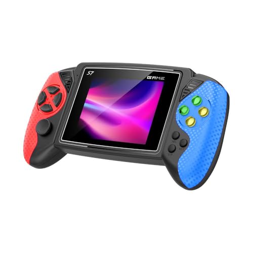 Handheld-Spielekonsolen für Kinder, integrierte 620 Spiele, Handkonsolen, 3,5-Zoll-Bildschirm, 600 mAh wiederaufladbarer Akku, tragbarer Gaming-Player, Handheld-Spiele für Kinder, Jungen, Mädchen von Temoo