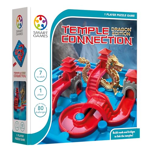 smart games - Temple Connection Dragon Edition, 1 Player Puzzle Game with 80 Challenges, 7+ Years von SmartGames