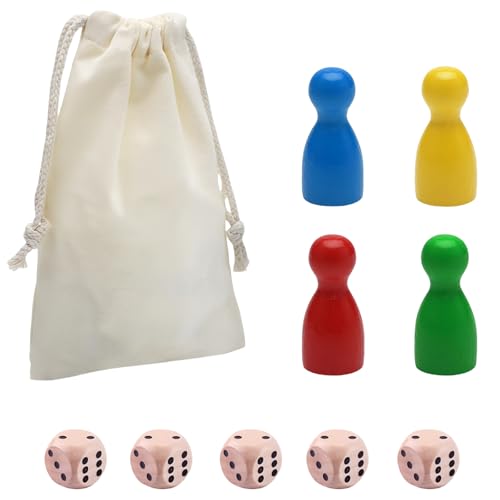 TenaLucy Spielfiguren aus Holz für Brettspiele,Spielfiguren Für Brettspiele Bunte halmakegel Bunte spielfiguren aus Holz für brettspiele Holzpuppen Spielfiguren Spielkegel Set （86-Teiliges Set） von TenaLucy